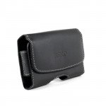 Wholesale iPhone 4S 5S Extendable Horizontal Pouch (Full Black)